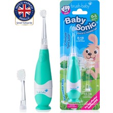 Brush-Baby Babysonic Bebek ve Çocuklar Için Elektrikli Diş Fırçası 0-3 Yaş Akıllı Led,zamanlaycı,2 Yedek Başlık
