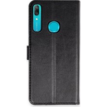 Dua Giyim Huawei Y6 Prime Kılıf Trend S Plus Kapaklı Kılıf - Siyah