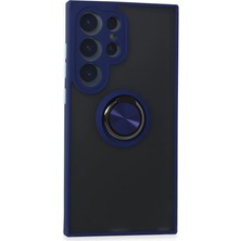 Dua Giyim Galaxy S24 Ultra Kılıf Montreal Yüzüklü Kapak - Lacivert
