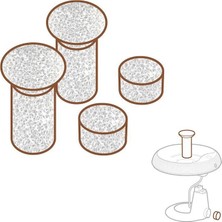 AyrStore Kedi Köpek Su Pınarı Yedek Sünger Filtresi  4\&AMP;#039;LÜ Set