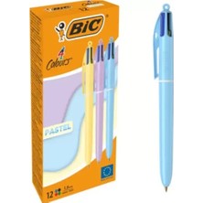 Bic Tükenmez Kalem 4 Colours Pastel 517320 (12 Li Paket)