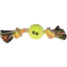 AyrStore Tenis Toplu Kısa Düğümlü Köpek Diş Ipi 7-26 cm Sarı