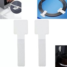 AyrStore Sunup SN-29137 Beyaz Yapışkanlı 10'lu Kablo Düzenleyici