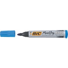 Bic Markör Yuvarlak Uç Kalem Mavi 2000 820914 (1 Paket 12 Adet)