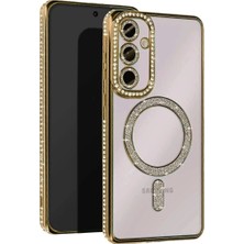 Dua Giyim Galaxy A35 5g Joke Simli Magneticsafe Kılıf - Gold