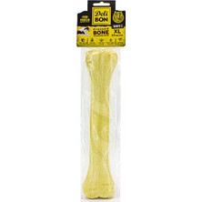 AyrStore Deri Köpek Çiğneti Pres Kemik 1X27CM Beyaz