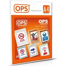  ops duvar tipi afiş taşıyıcı sergileme ürünü a4