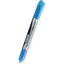 Belirtilmemiş Flexoffice Fosforlu Kalem (İşaret Kalemi) Çift Taraflı Mavi Mürekkep Fo-Hl07 (12 Li Paket)