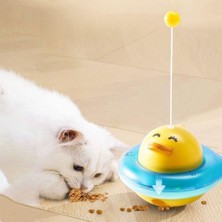 AyrStore Sesli Hazneli Kedi Oyuncak Hacı Yatmaz Ördek