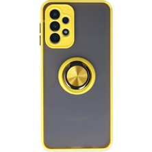 Dua Giyim Galaxy A23 4g Kılıf Montreal Yüzüklü Kapak - Sarı