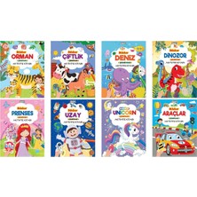 Karatay Yayınları 4E Sticker Çıkartmalı Aktivite Kitabı 8 Kitap