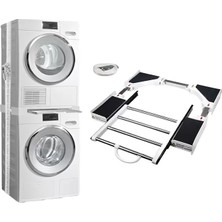AyrStore Çamaşır Makinesi ve Kurutucu Istifleme Seti Askılıklı