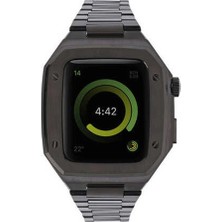 AyrStore Watch 44MM Metal Petek Kasalı Kordon - Siyah