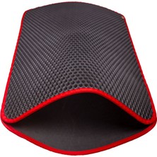 AyrStore Kum Toplayıcı Fonksiyonel Kedi Paspası Altıgen 50-75 cm Kırmızı