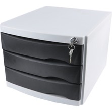 Ops Cmc-203 3 Çekmeceli Evrak Rafı Kilitli Siyah