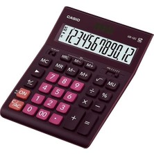 Casio Hesap Makinesi Masa Üstü 12 Hane Bordo