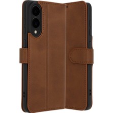 Dua Giyim Galaxy S25 Edge Trend S Plus Kapaklı Kılıf - Taba