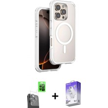 İlk El Grup Ieg™ iPhone 16 Pro Kılıf Zirve Klasik Prime - Siyah Bilvis 5in1 3D Magic Cam Ekran Koruyucu + Siyah Raze Metal Kamera Lens