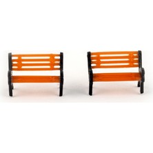 Jordania Ölçekli Mimari Maket Plastik Bank Kahverengi 1/075 21 Mm (2 Li Paket) Je04-By075