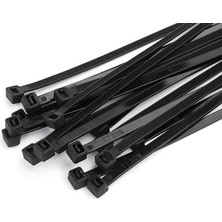 AyrStore 4,8X250 mm Siyah 25CM Kablo Bağı Plastik Cırt Kelepçe TOPLAYICI-100 Adet