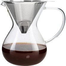 AyrStore , Glory Cam Kahve Demleme Çelik Süzgeçli 850 Ml, Tek Ebat, Çok Renkli