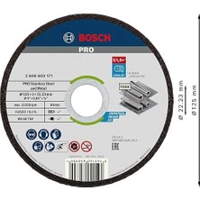 AyrStore Professional Accessories Için Ayırma Diski Düz Standart Inox – Rapido Wa 60 T Bf, 125 mm