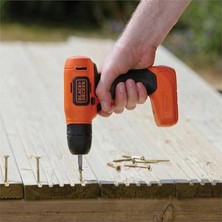 AyrStore Black + Decker Bdcd8 Akülü Vidalama, Turuncu
