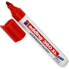 Edding 360Xl Tahta Kalemi Yuvarlak Uçlu Kırmızı (10 Lu Paket)