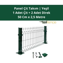 Telfence Panel Çit Takımı ( 1 Çit + 2 Direk ) Avantaj Paketi Bahçe Çiti - 2,5 Metre