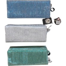 BD B&D Kalem Çantası Simli Parıltılı Büyük Kcs119 (Karışık Renk 1 Adet)