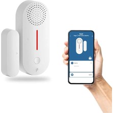 AyrStore Akıllı Kablosuz Kapı Pencere Alarmı, Mobil Bildirim, Wifi, Uzaktan Takip, 2 Yıl Garantili ve