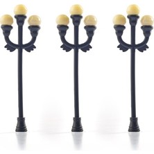 Jordania Ölçekli Mimari Maket Bahçe / Sokak Lambası Üçlü 1/100 6V 70 Mm (3 Lü Paket) Je04P-T233