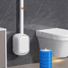 Sorvia Kullan At Deterjanlı 6'lı Sünger Başlıklı Tuvalet Fırçası Seti Hijyenik Wc Temizlik Fırçası