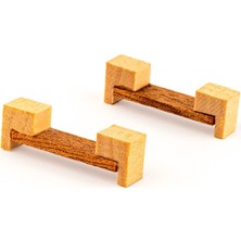 Jordania Ölçekli Mimari Maket Ahşap Bank 1/100 (2 Li Paket) Je04-Ab100