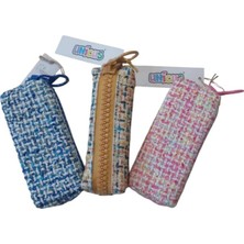 Unicus Kalem Çantası Big Zip Colour Kareler Uncs-1016 (Karışık Renk 1 Adet)