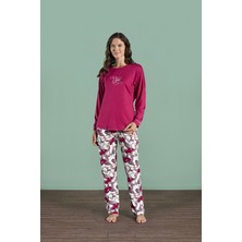 Pijadore 1990  Uzun Kollu Bayan Pijama Takım