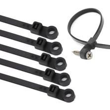 AyrStore Vida Delikli Kablo Bağı Plastik Kelepçe 100LÜ Paket Siyah 3.6X150MM