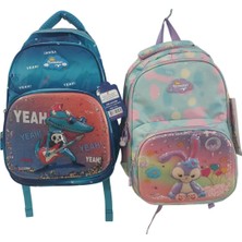 Relaxion Lüks Kabartma İlkokul Çantası 1370 Karışık Renk 1 Adet)