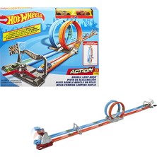  mattell oyuncak hot wheels çift çemberde depar pist seti gfh85