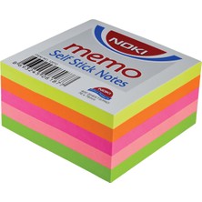 Noki Memo 12012 75 X 75 Mm Neon Küp Yapışkanlı Not Kağıdı 400 Yaprak Neon