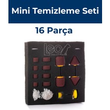 Leo Mini Polisaj Sünger Seti 16 Parça – Pasta Cila ve Detay Temizleme Için Mini Ped Seti