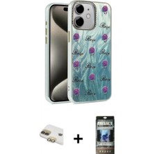 İlk El Grup Ieg™ iPhone 11 Zirve Modern Prime - Siyah 34D Hayalet Izgaralı Cam + Gold Pers Alüminyum Kamera Lens