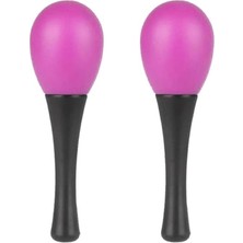 AyrStore Midex ORF-MRC-06PL Örf Aletleri Mor Marakas Plastik Maracas 2 Adet (Çift)