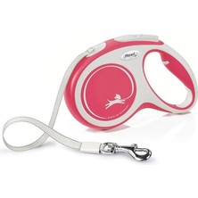 AyrStore Flexi New Comfort M Beden Kırmızı 5mt Şerit Tasma