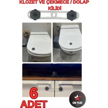 Can Yıldız Plastik Siyah Bebek ve Çocuk Klozet ve Güvenlik Dolap Çekmece Kilidi