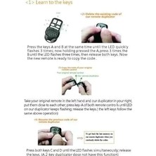 AyrStore Akıllı Kopyalanabilir Araba ve Garaj Kumandası 433MHZ