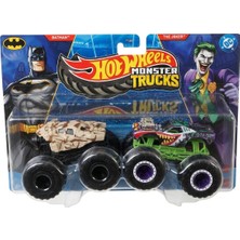 Mattel Hot Wheels Monster Trucks Güçlü Ikili Arabalar Batman -The Joker 1:64 FYJ64