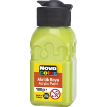 Nova Color Akrilik Boya Şişe 100 Cc Fıstık Yeşili Nc-2027