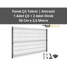 Telfence Panel Çit Takımı ( 1 Çit + 2 Direk ) Avantaj Paketi Bahçe Çiti - 2,5 Metre