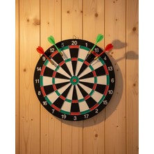 AyrStore Ev ve Ofis Için 17 Inç Dart Tahtası Seti 4 Adet Dart Oku Dahil